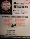 Grub Screw 4-40 x 3/32"  long
