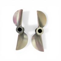 CNC Matched Pair Propellers, 47mm Diameter, 1.7" Pitch, 3/16" Bore