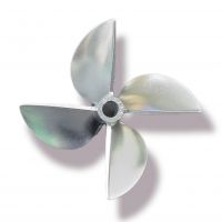 CNC Aluminum Prop 67mm, 4 BLD - 1/4 bore : Hardened