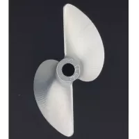CNC High Pitched Aluminum Prop :  Reversed - 3/16 bore