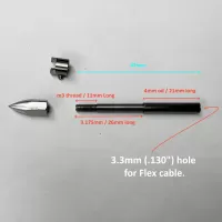 Shaft kit : 4mm Shaft - 1/8" Shaft : Drive Dog and Prop Nut
