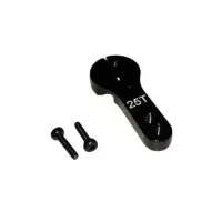 Power HD Aluminum Metal Arm D, 25T Black Servo Arm
