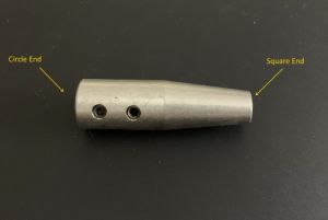 Flex shaft Ferrule 1/4" to 5mm square flex